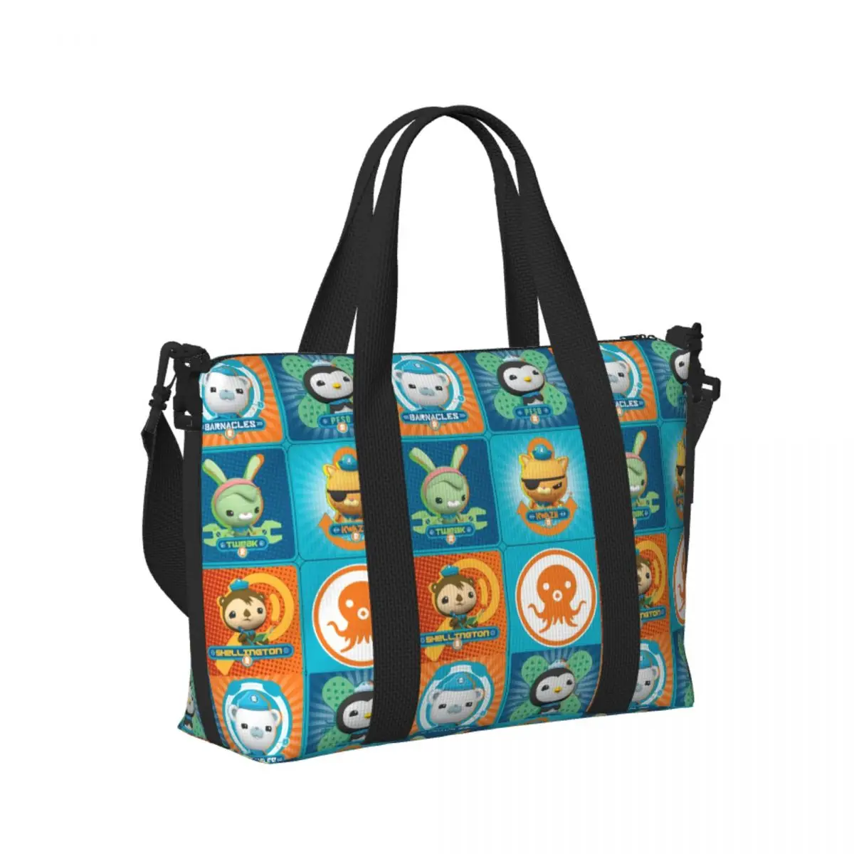مخصص Octonauts مغامرة الشاطئ حمل حقيبة المرأة مقصورة كبيرة رياضة حقائب السفر الشاطئ