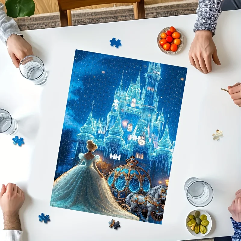 1000 pezzi puzzle fatto a mano regalo fai da te Cenerentola zucca carrozza castello di cristallo regalo di festa puzzle casual sala giochi parete di casa dicembre