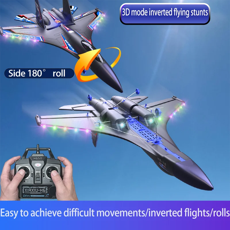 Novo rc água terra ar J-11Pro seis canais acrobático lutador motor sem escova à prova dwaterproof água aeronaves modelo elétrico