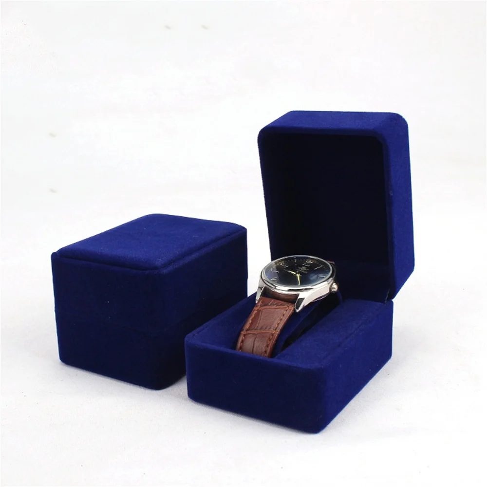 Velvet Watch Box with Rounded Corners