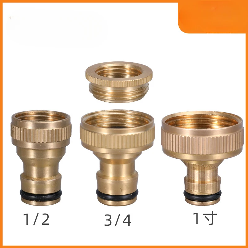 

Brass pacifier 1 "4 min 6 min inner tooth pacifier Copper connector Car wash nozzle connector 1/2 washing machine pacifier 3/4
