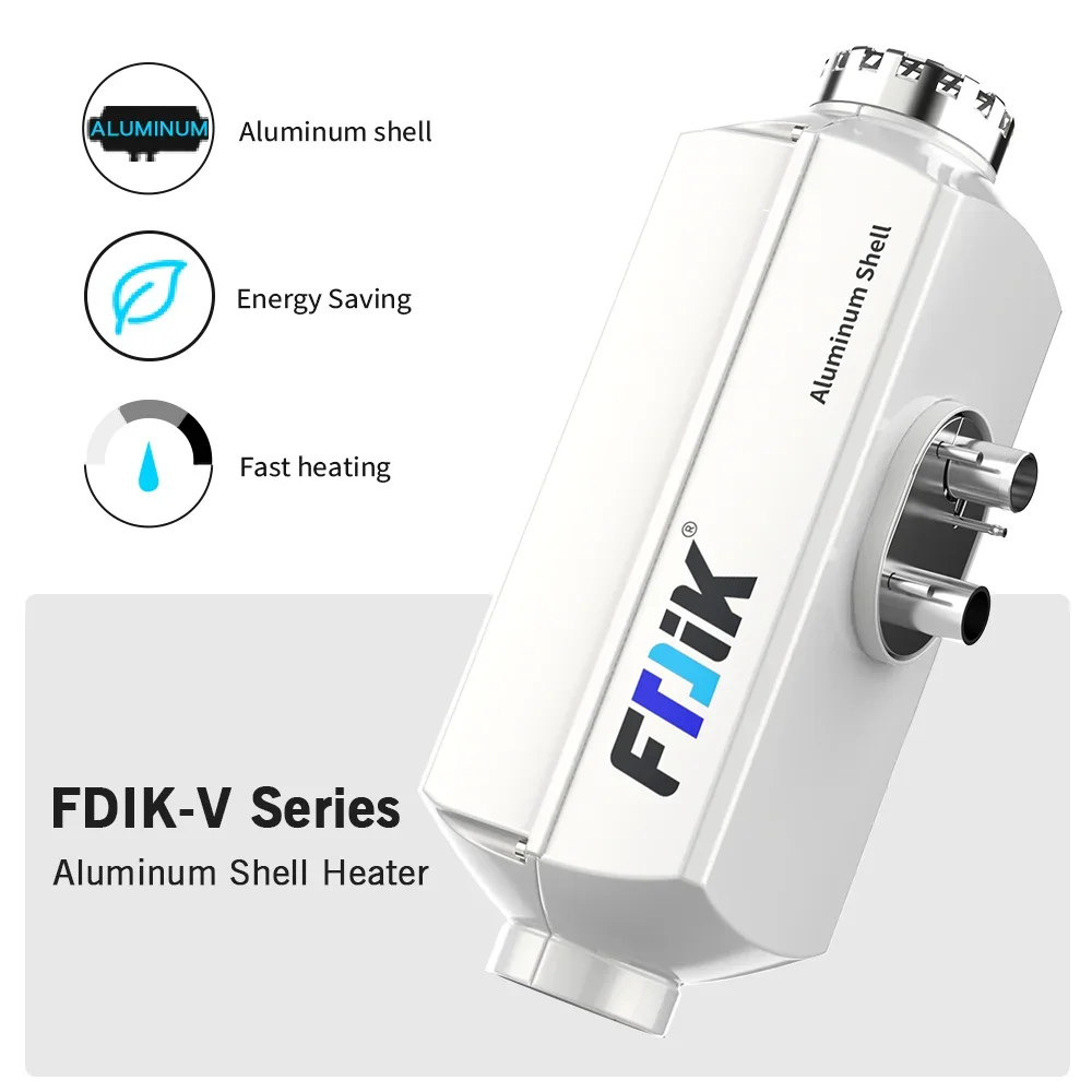 FDIK 5kw سخان الديزل الهوائي 12 فولت 24 فولت مع تطبيق بلوتوث غلاف من الألومنيوم سخان التوقف لسيارة حافلة شاحنة قارب RV #3