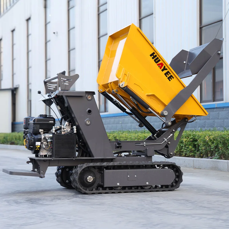 Huayee شاحنة قلابة صغيرة هيدروليكية شاحنة قلابة صغيرة 500 كجم شاحنة قلابة صغيرة مجنزرة صغيرة شاحنة قلابة ذاتية التحميل مخصصة #4