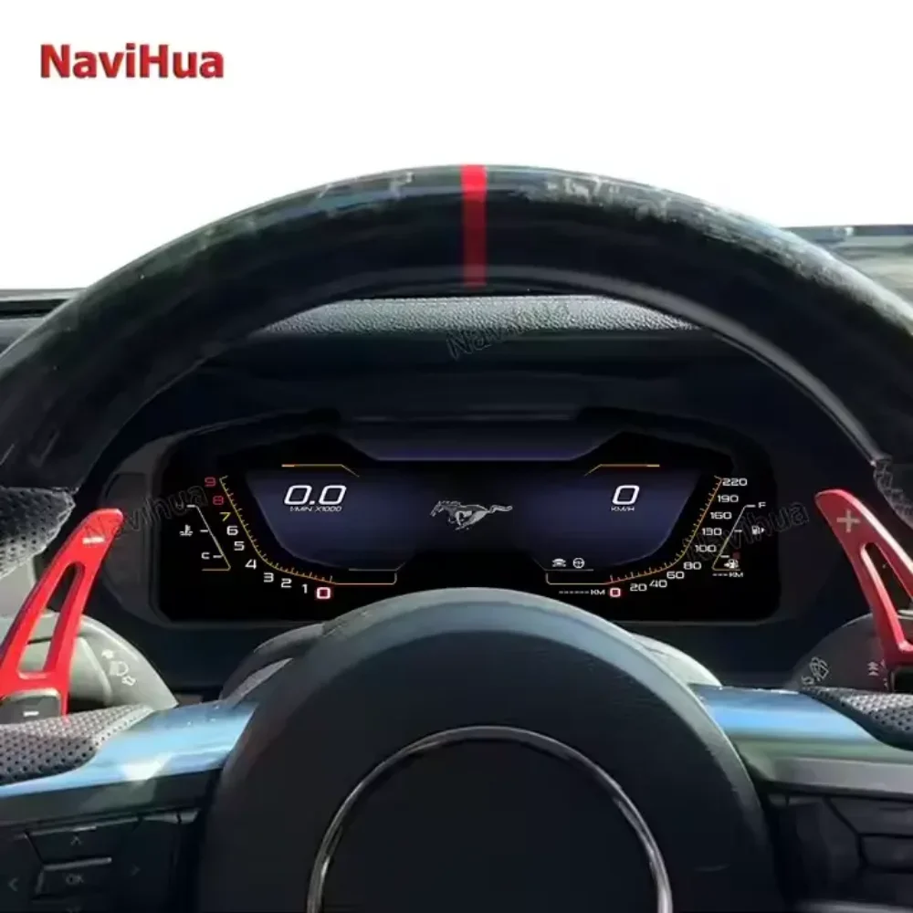 NaviHua Virtual Cockpit 12.3 Inch cluster For Ford Mustang 2015 2020 Meter LCD Instrument Digital Cluster Dashboard Automotive