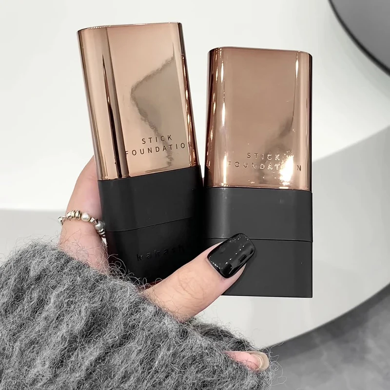 ベルベットモイストライト消しゴムファンデーションスティックブラシ付き長期持続完璧なコンシーラークリームメイクアップ顔美容化粧品