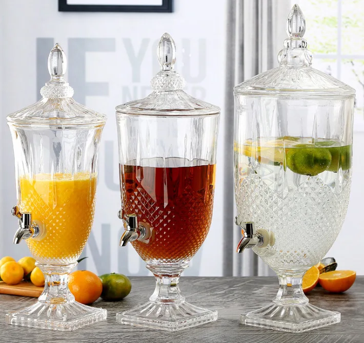 5L/1.8-2L /10L/15L Caterina น้ําประปาเครื่องดื่มตู้แช่แข็งน้ําผลไม้จีนแก้ว Jar ขวดน้ําผลไม้เครื่องดื่ม Dispense