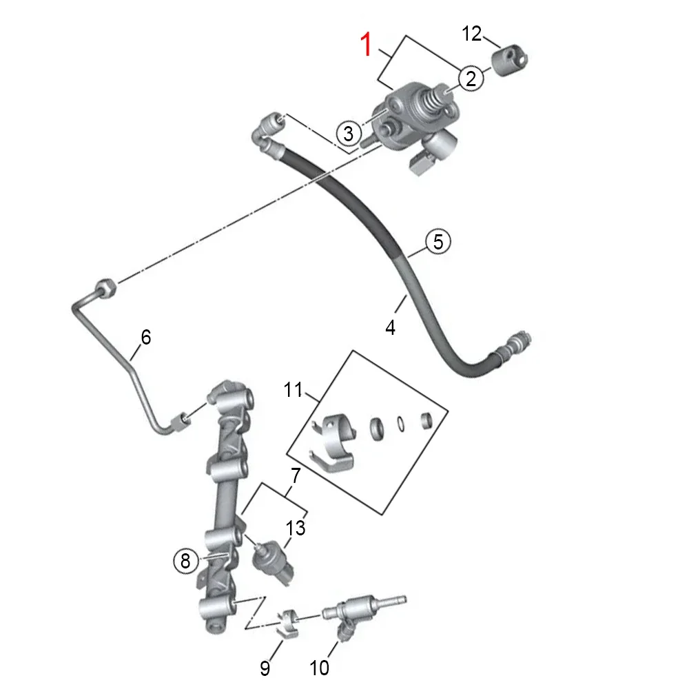 Small Socket 13518605103 0261520288 WG1838112 0261520287 High Pressure Fuel Pump For BMW 3 Series F30 F35 316i 1 Series F20 116i