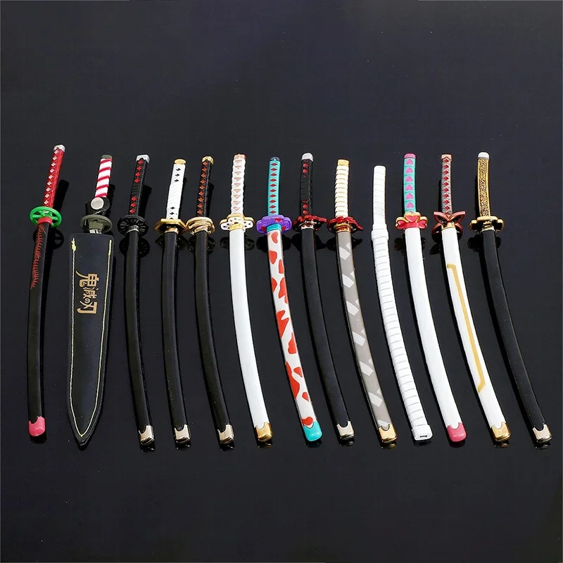 ดาบคาตานะ ดาบพิฆาตอสูร คามาโดะ ทันจิโร่ ขนาด 25 ซม. ของสะสมจากอนิเมะ ทำจากโลหะทั้งหมด ของเล่นดาบ ของตกแต่ง ของขวัญ ของสะสม กิจกรรมกลางแจ้ง
