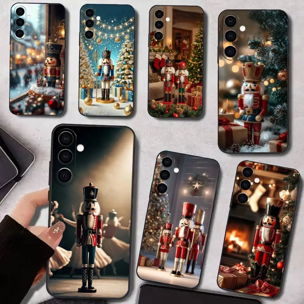 

Nutcracker Phone Case For Samsung Galaxy A73,A72,A71,A70,A53,A52,A51,Others Soft Black Cover