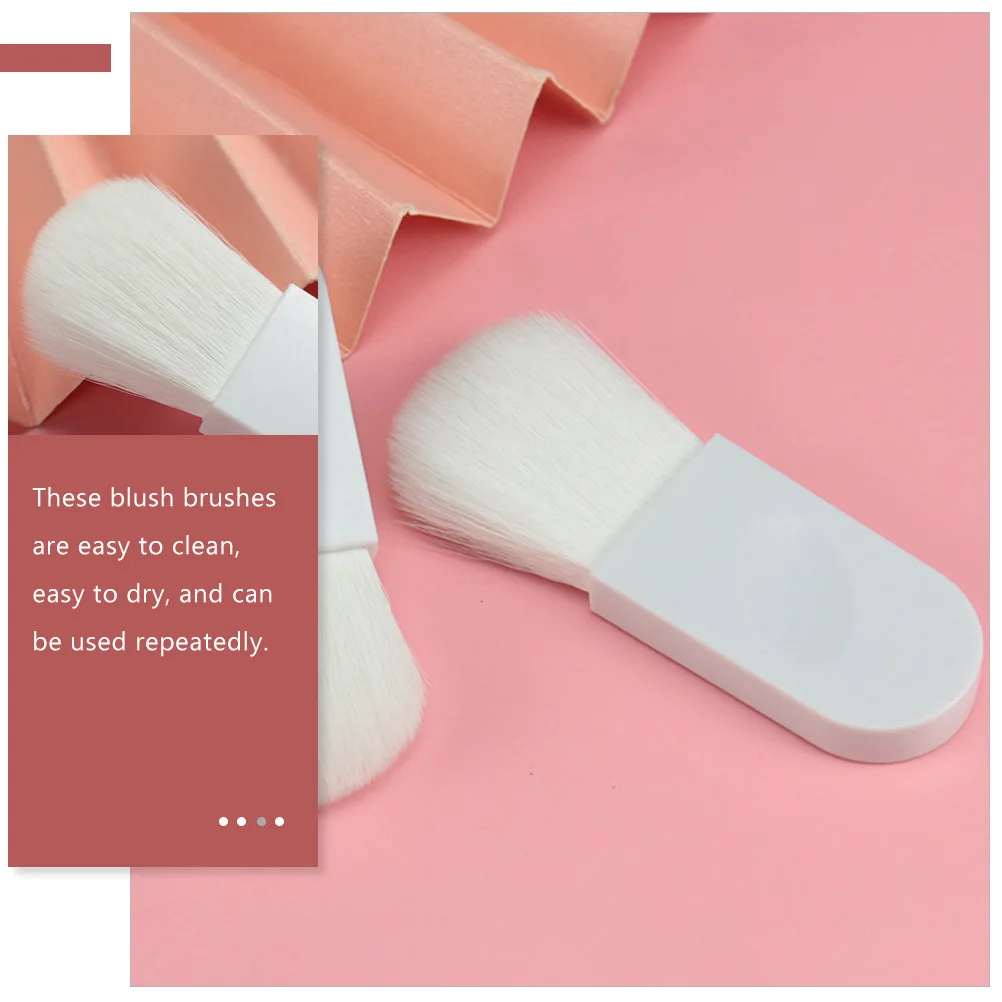 Mini brocha para colorete, artesanía fina, fácil de sostener, para mezclar, para maquillaje Facial, suministros de belleza portátiles, 5 uds.