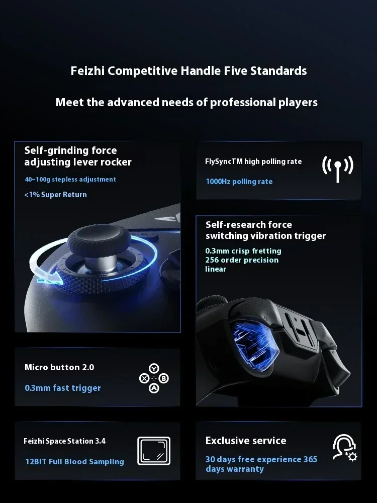 مع Hall Rocker Flydigi Vader 4 Pro FPS Elite مقبض لوحة ألعاب لاسلكية للتبديل Steam PC Ios TV وحدة تحكم الألعاب #1