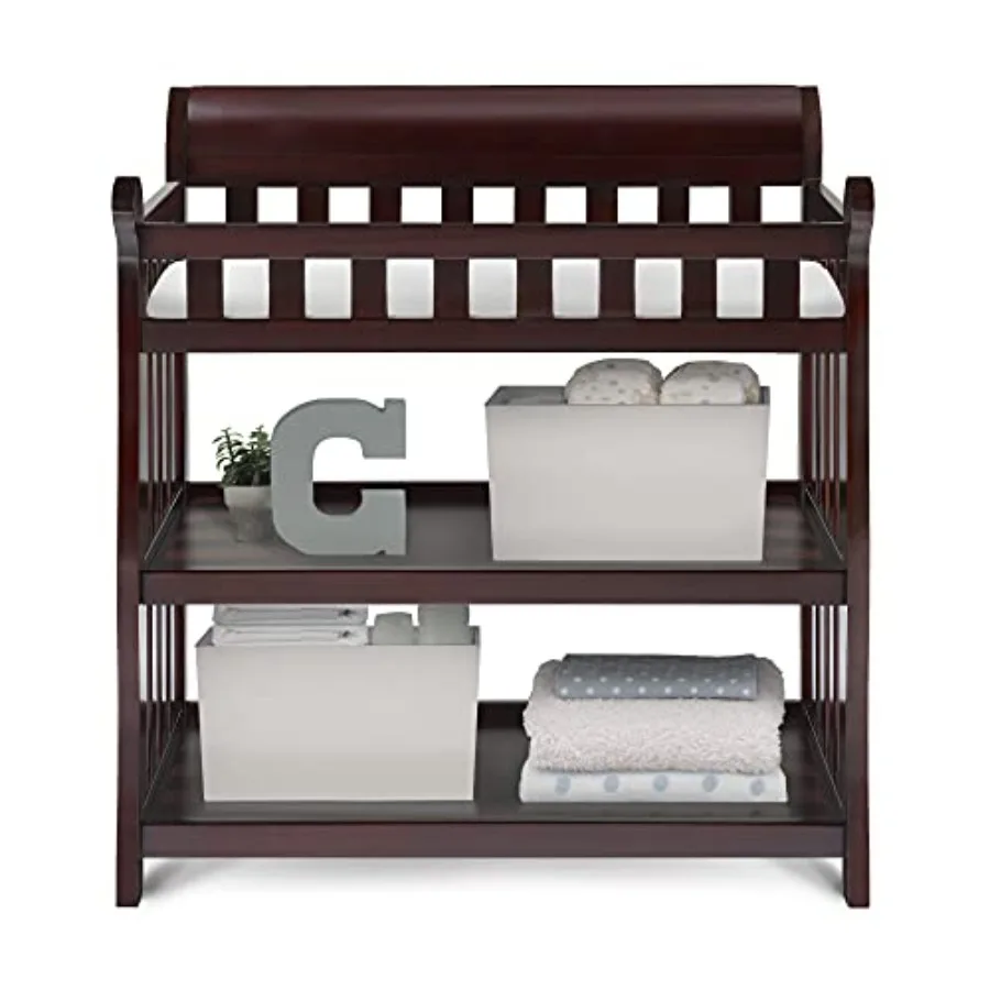 Delta Eclipse Changing Table with Changing Pad Espresso Cherry