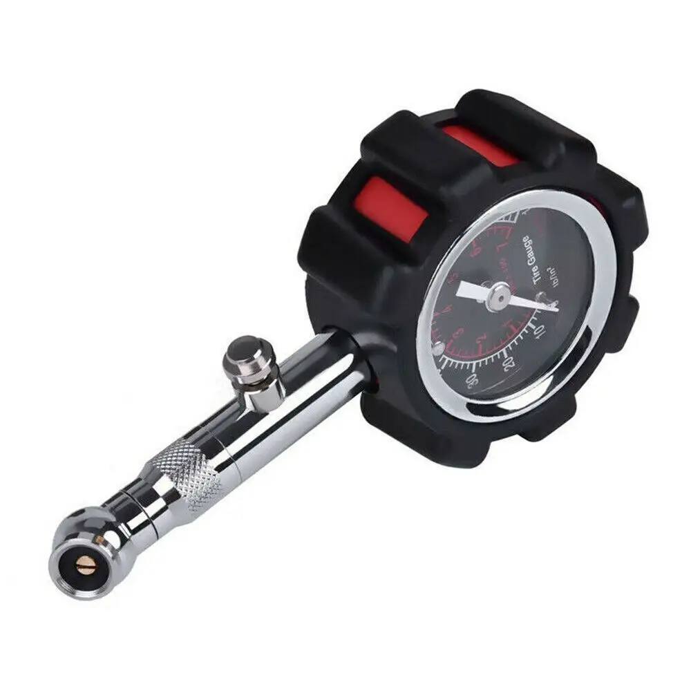 High Accuracy Tire Pressure Gauge 100 PSI Tire Pressure Monitoring With Reset Function Heavy Duty Car Air Pressure Tyre Gauge