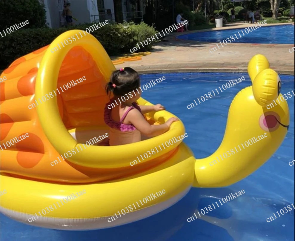 Kids Snail Pool Boat Inflatable Boop Children's Play Water Swimming Pool Indoor/Outdoor Inflatable Water Amusement Facilities