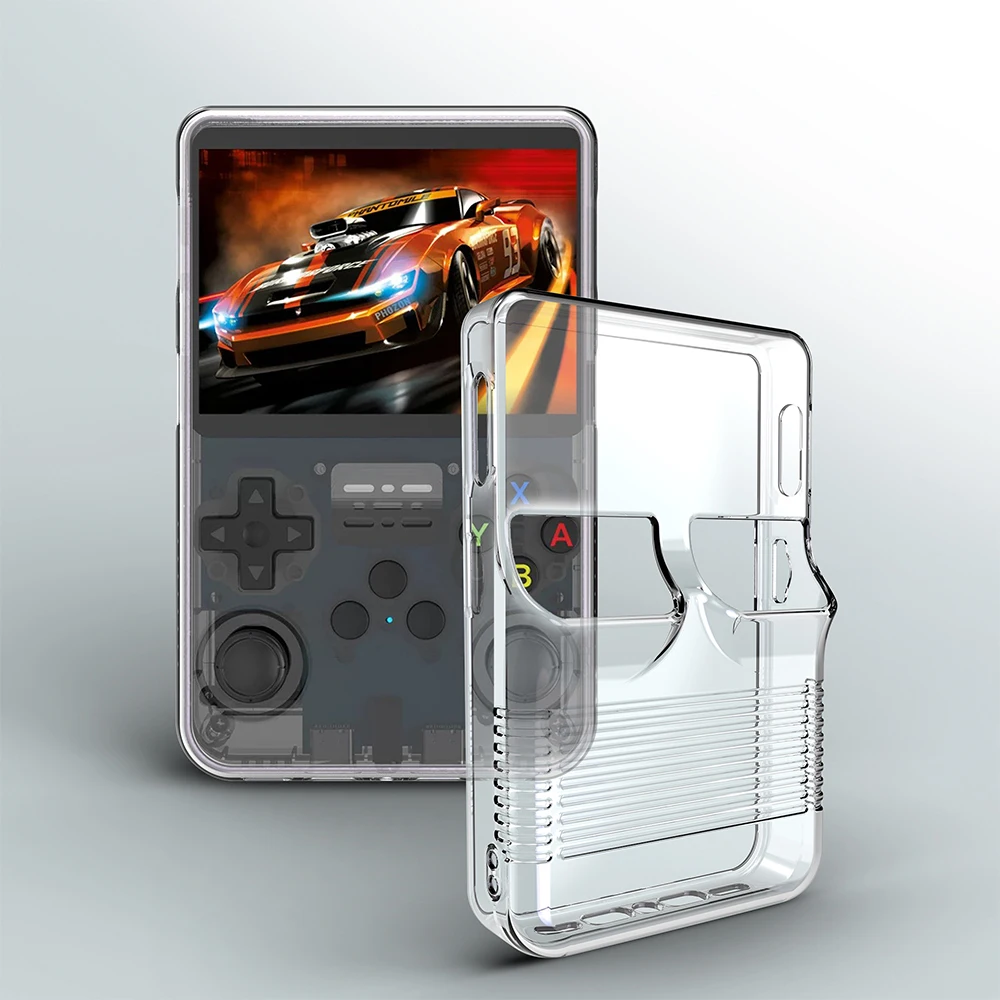 Durability TPU Protective Case Sleeve AntiScratch Soft Skin Cover for R36s Game Console
