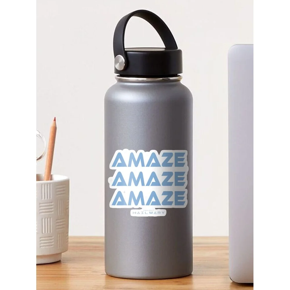 Project Hail Mary Amaze Amaze Amaze Sticker for Laptop Decor Bedroom Car Cute Cartoon Art Fashionable Public Suitcase