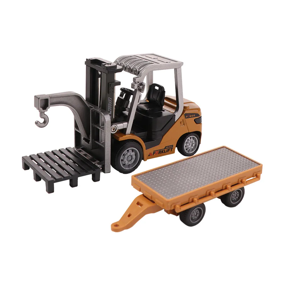 Full Proportion Remote Control Forklift Variable Speed 2.4g Remote Mini Forklift Sound Effects Alloy Material Rc Forklift