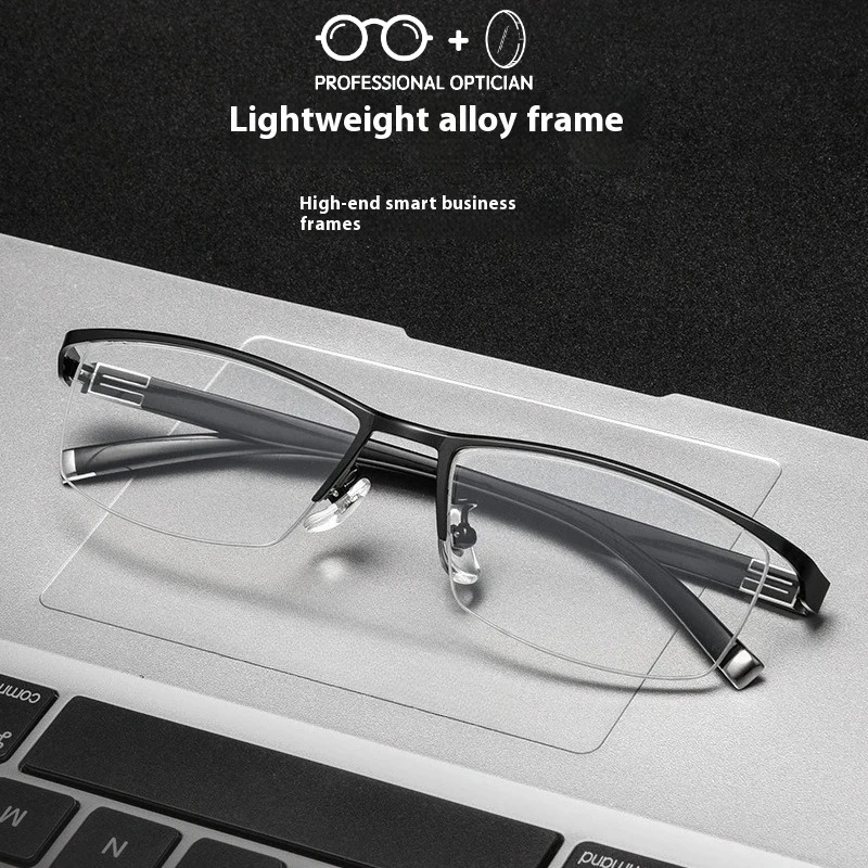 

Half Business Eyeglasses Ultra-light Myopia Glasses Prescription Glasses Oculos Masculino De Grau Multifocal Progressive Очки