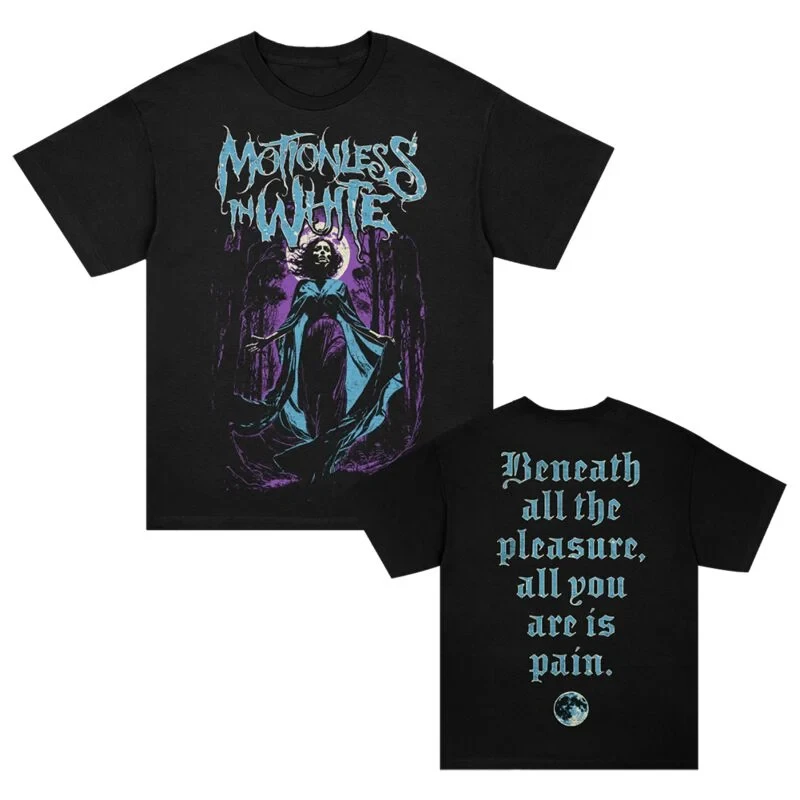 Motionless in White Graphic Cotton Band T-shirt Unisex Summer Short Sleeve Fashion Brand Tee Luxury Casual Vintage Tees