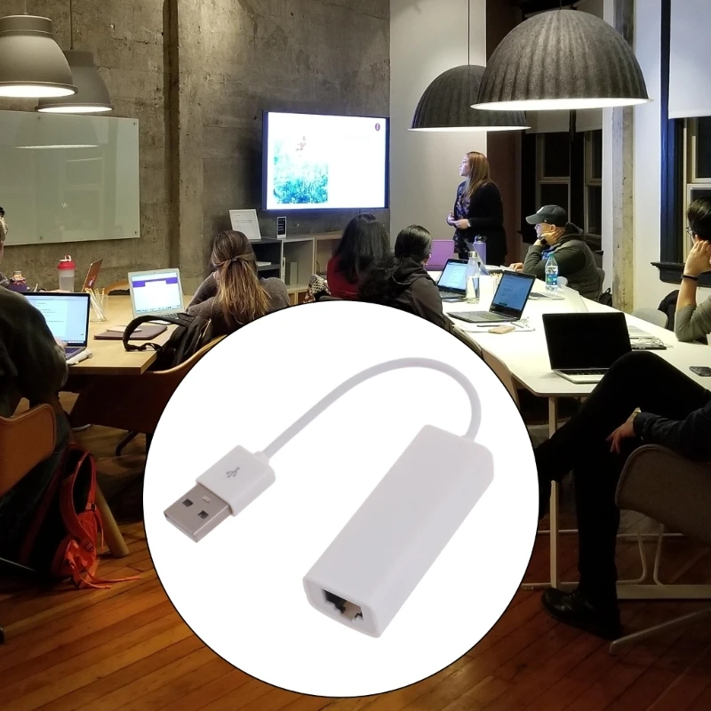 RTL8152 Adapter USB Ethernet, USB2.0 do RJ45 Gigabit USBWired Adapter sieciowy