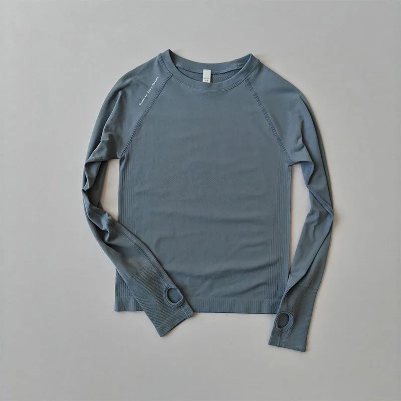 Damen Outdoor-Sportshirt Yoga-Bekleidung Fitness-T-Shirt Lauf-Workout-Oberteil T-Shirt Damen-Sportbekleidung Trainingskleidung Fitnessstudio-Kleidung – Detail 8