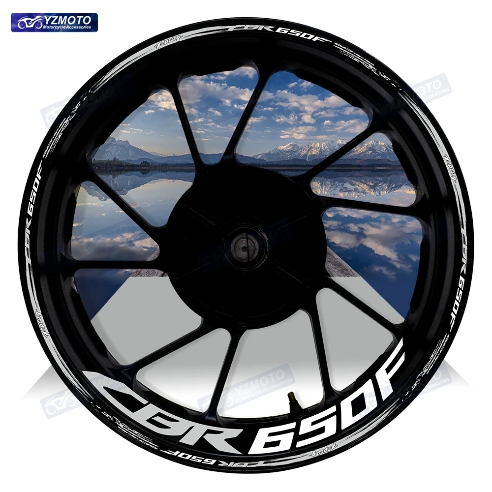 

For Honda CBR650F CBR 650F Motorcycle 17 Inch Front And Rear Wheel Sticker Hub Decal Modified Reflective Decorative Rim Stickers