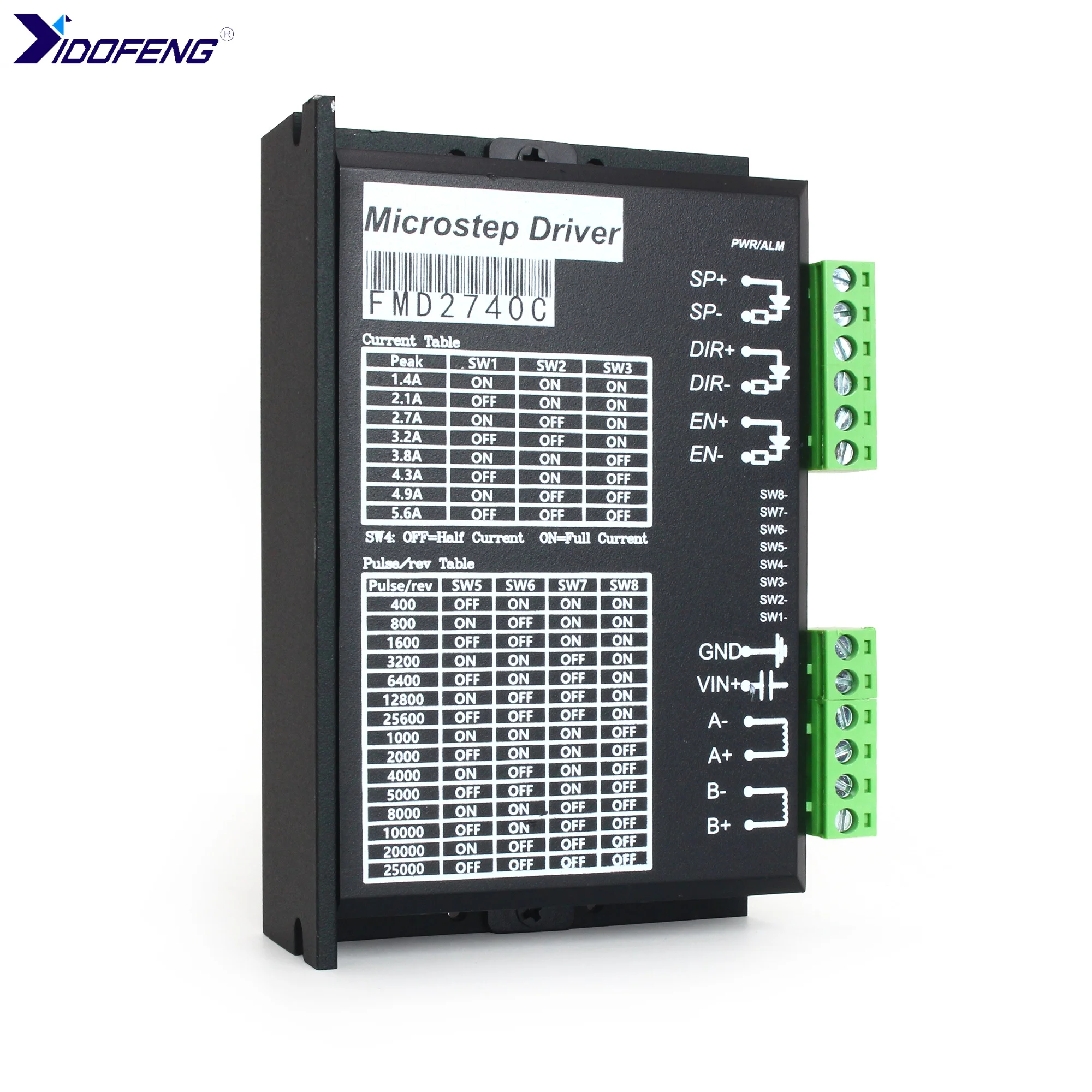 

FMD2740C Micrpstep драйвер 2-фазный драйвер шагового двигателя для NEMA 17/23 шаговый двигатель фрезерный станок с ЧПУ аксессуары для фрезерных станков