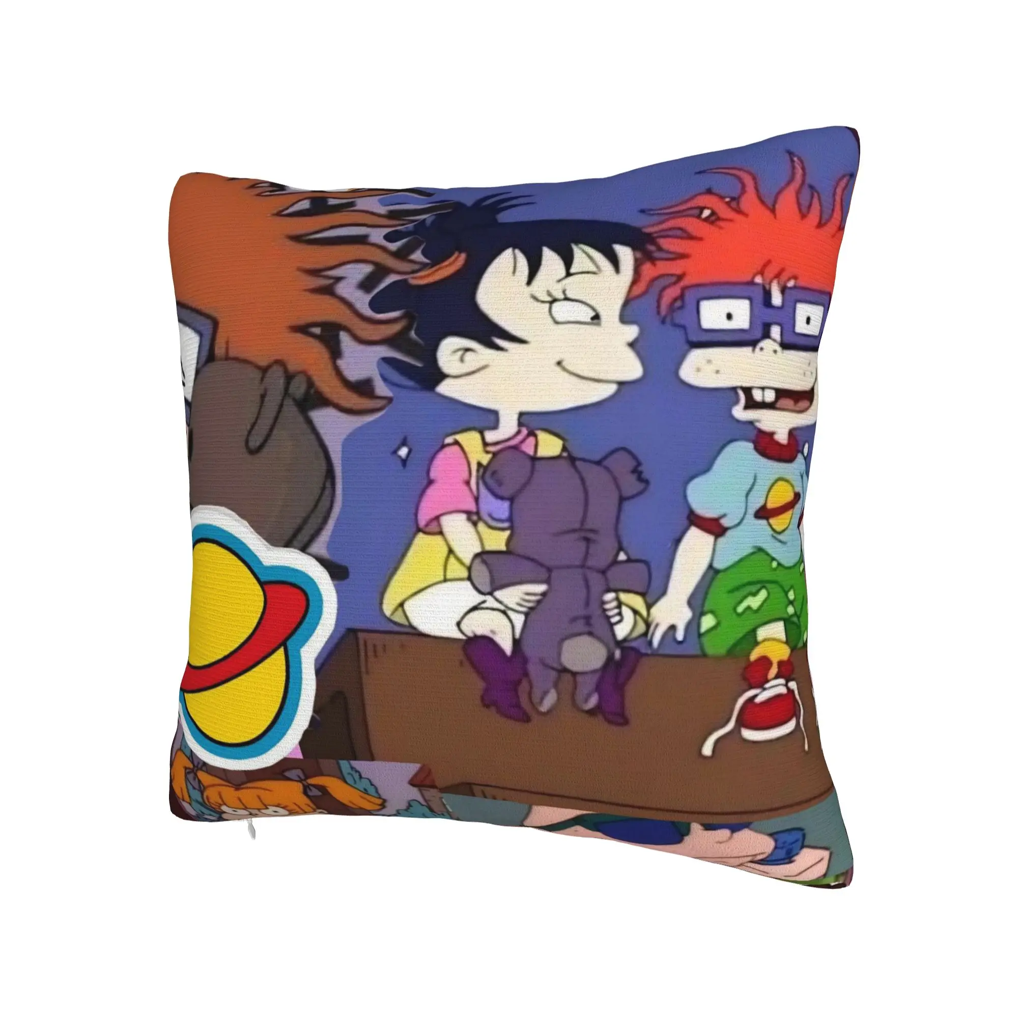 Decorative Pillow Cover Cartoon R-Rugrats Product Home  Pillow Case Cover Square Style Multi-Size