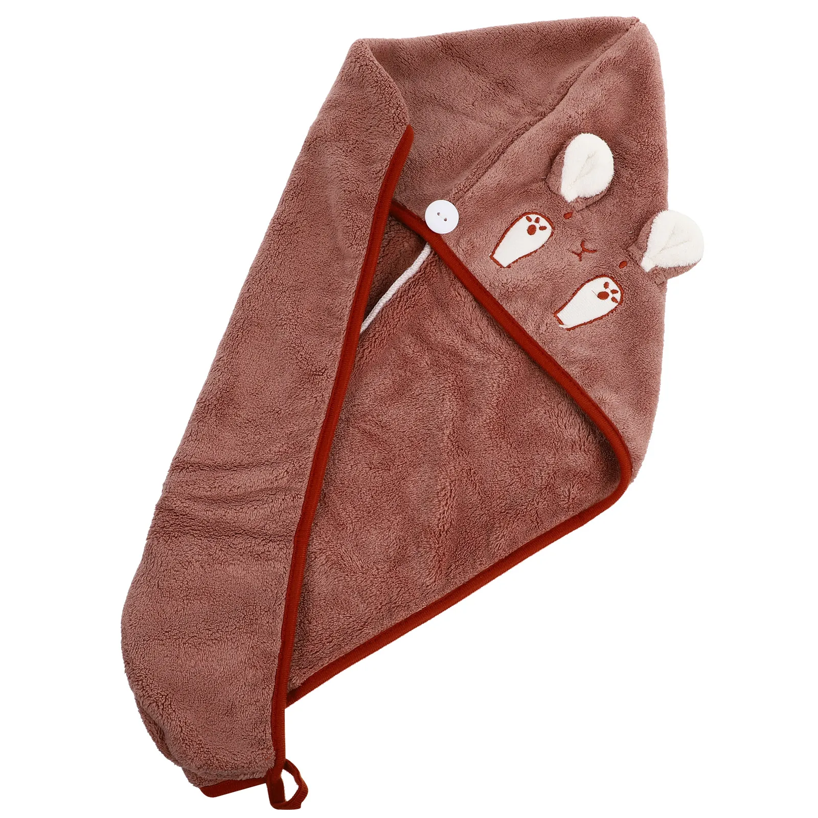 1 قطعة الصوف المرجاني تجفيف الشعر قبعة منشفة سريعة الجافة للنساء سوبر ماصة غطاء الاستحمام ماصة للماء خفيفة الوزن لينة دش #1