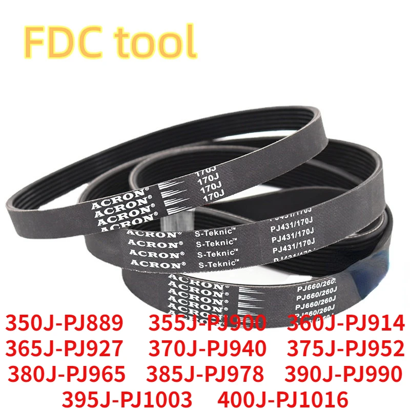 Ribbed Belt PJ 350J 355J 360J 365J 370J 375J 380J 385J 390J 395J 400J Sports Bike Treadmill Exercise  Spinning Bel