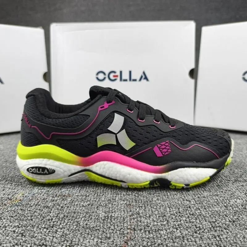 

Professional Badminton Shoes for Mens Womens Lace Up Non-Slip Couples Table Tennis Shoe Hard-Wearing Athletic Shoes Man