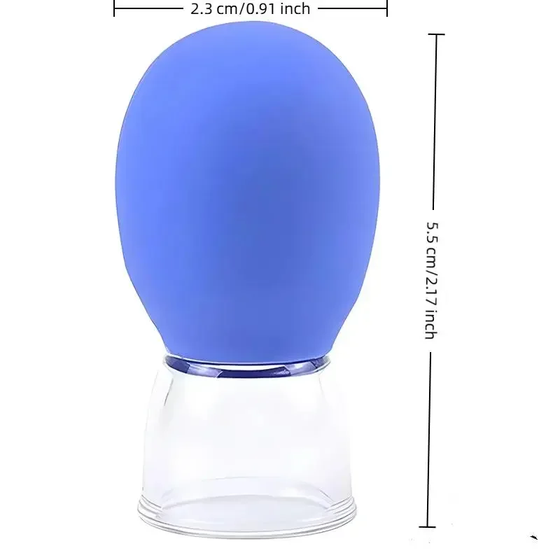 5 個のシリコーンカッピングマッサージカップボディフェイスネックアイマッサージャー真空タンクボディフェイシャルケア、アンチエイジング美容ツール