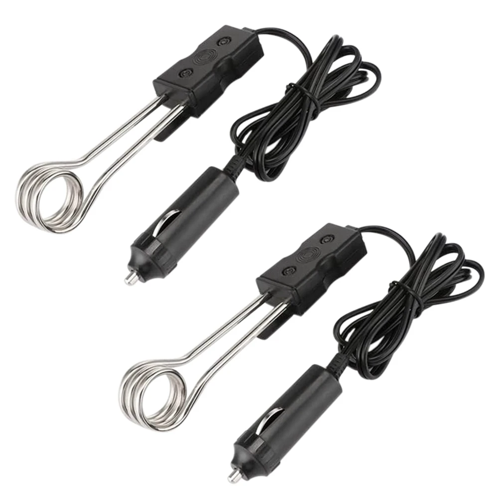 

2Pcs Auto Immersion Heater Kettle Travel Immersion Heaters Mobile Immersion Heaters Camping Outdoor