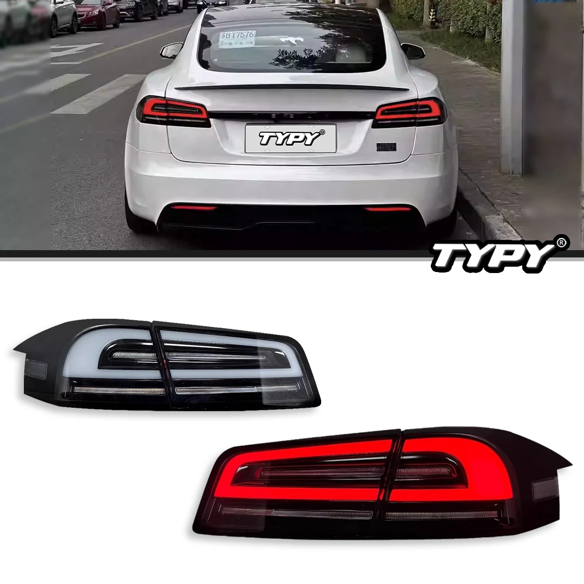 

TYPY New Style Taillight For Tesla Model S 2019-2021Turn Signal Brake Light Car Accessories