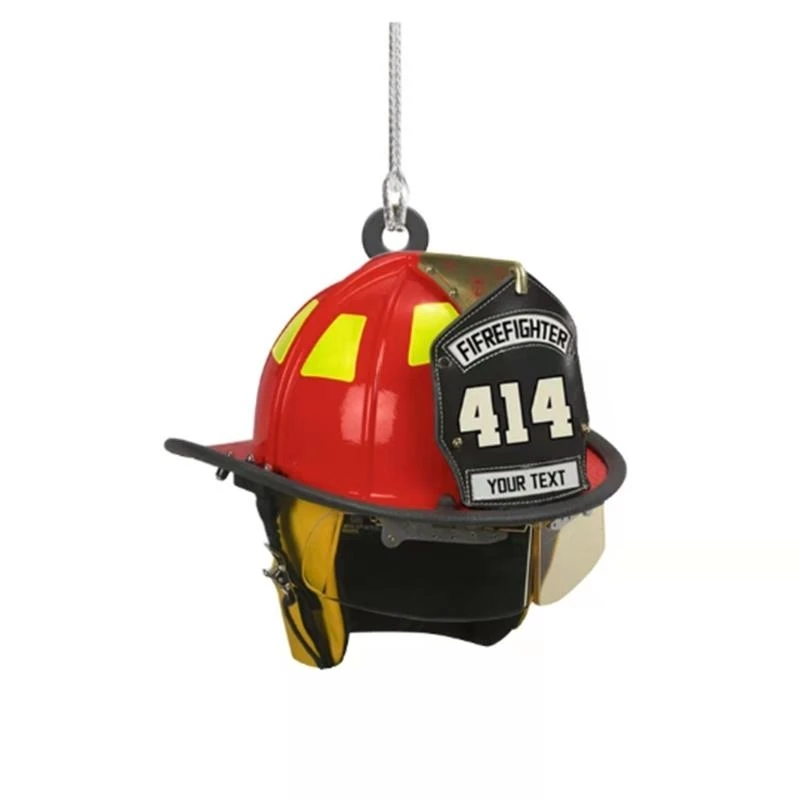 

for Creative Helmet Pendants Fortune Luck-bring Firefighter Accessories for Frie