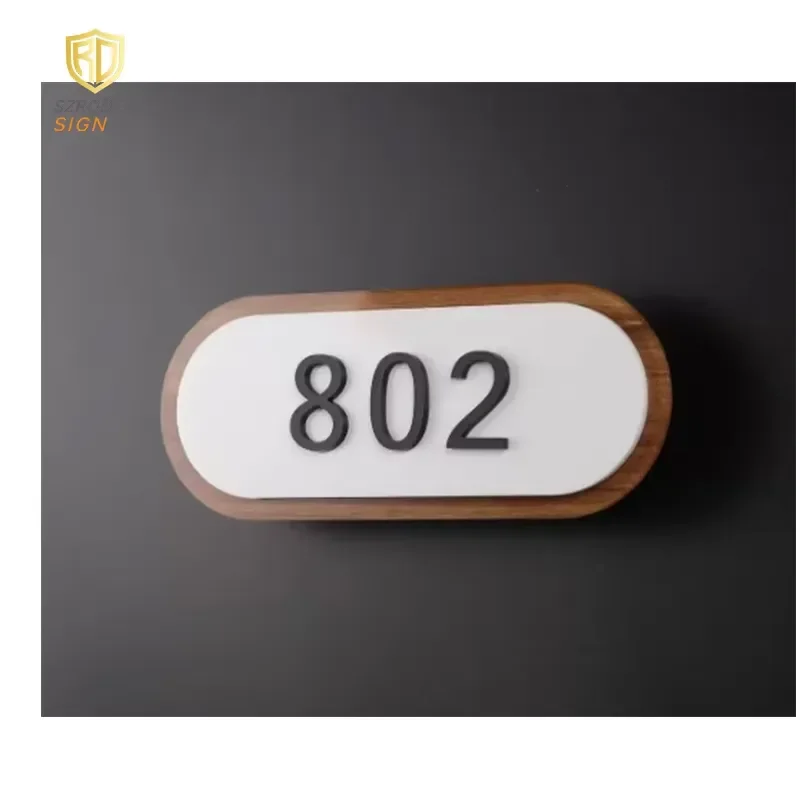House Numbers Address Sign LED Illuminated Doorplate Lighted up Home Yard Street
