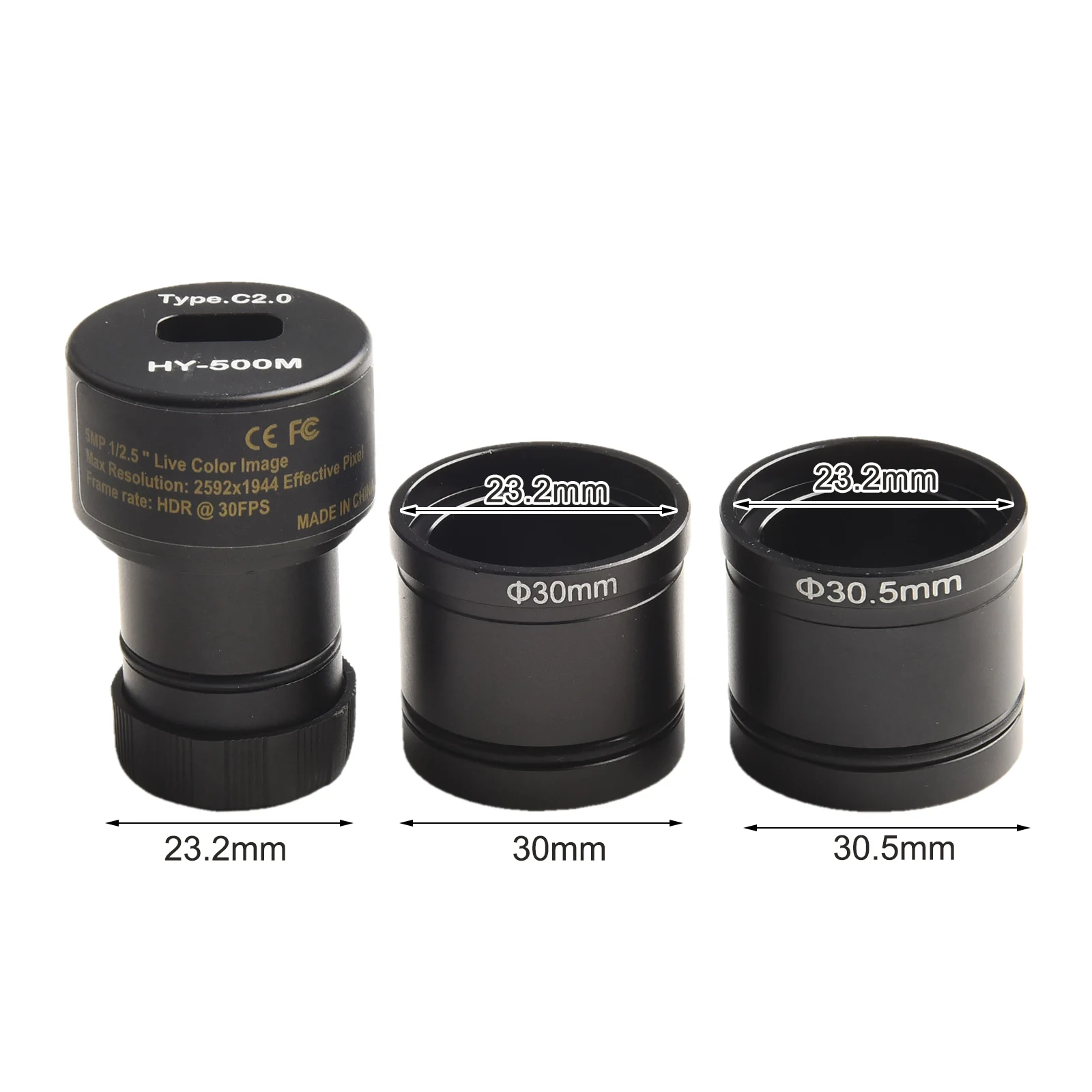 5MP USB Microscope Camera with CMOS Sensor for Industrial Testing and Image for capture Supports Various Microscopes