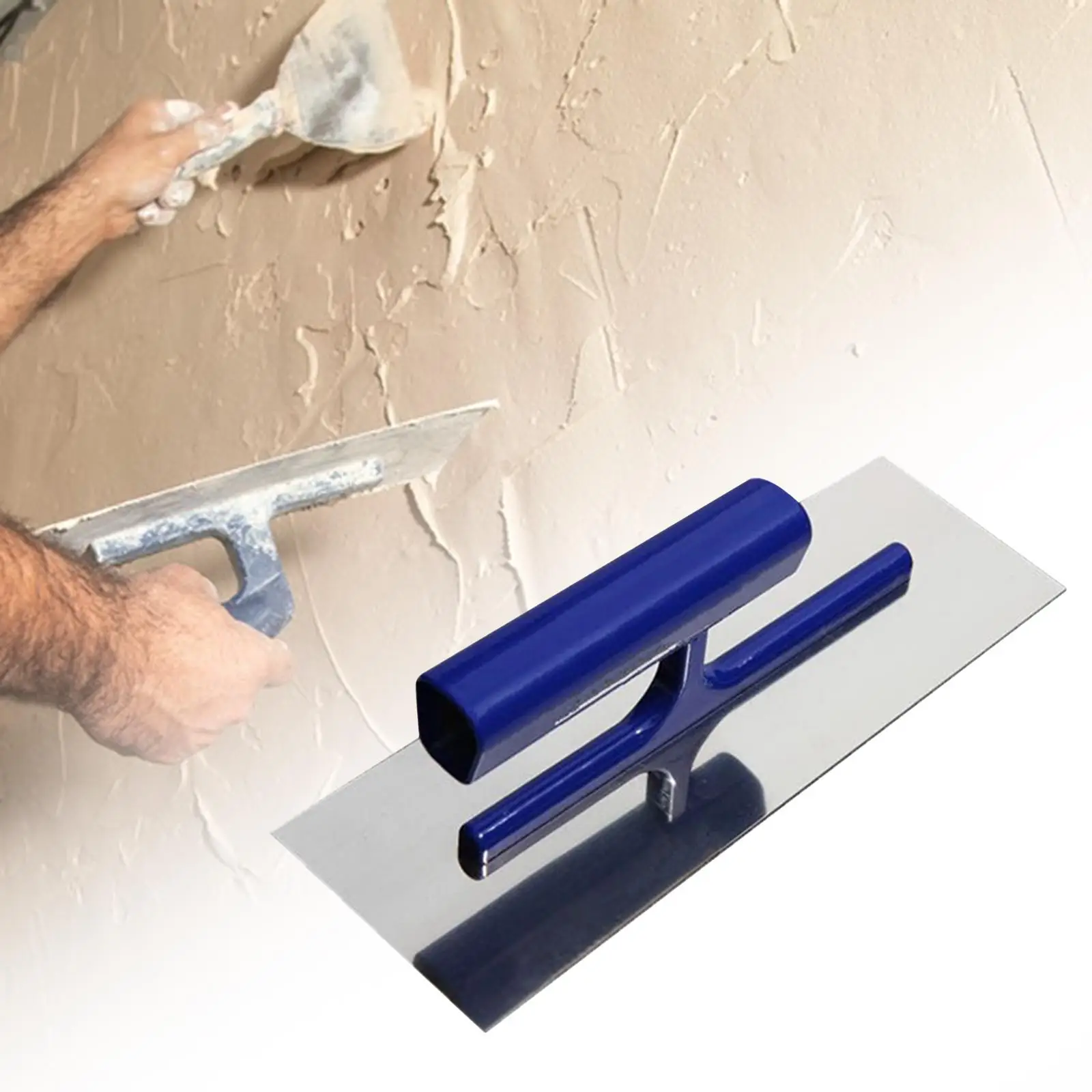 

Flat Finishing Trowel Ergonomic Handle Plastering Trowel for DIY Projects