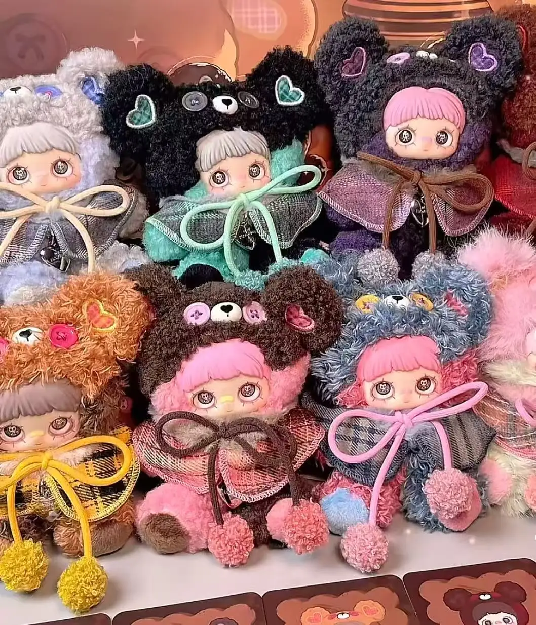 

Подлинная серия MayMei Little Bear Biscuit, слепая коробка, плюшевый брелок, слепая коробка, фигурка куклы, модная игрушка, коробка-сюрприз, подарок для девочки