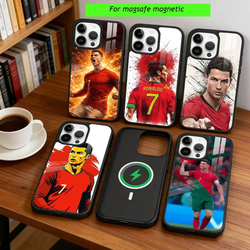 

Cristiano Ronaldo Phone Case For iPhone17,16,15,14,13,12,11 Plus,Pro Magnetic with Magsafe Wireless Charging
