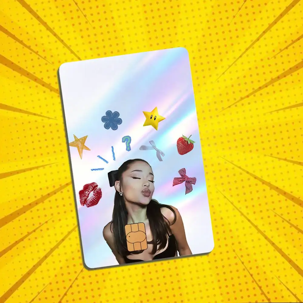 Ten year anniversary petal Ariana Grande Laser shimmer Sticker Decorate Bank Card Couple Student Study Supplies Decals Patch