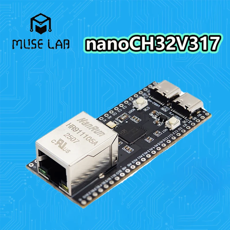 

nanoCH32V317 Development Board WCH RISC-V Dual TYPE-C Interface Muse Lab USB 2.0 High Speed Open Source