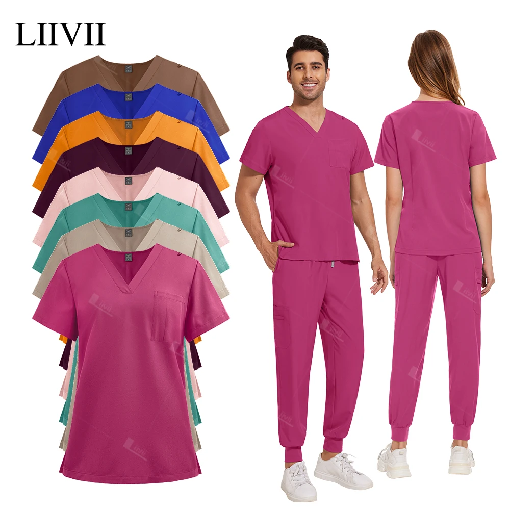 Unisex Workshop Uniforms Nurse Uniform Woman Hospital Doctor Men's Medical Sweatshirt Nursing Pants Beauty SPA Work Clothes New