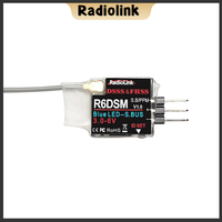 Radiolink R6DSM 2.4G 10CH RC Transmitter Receiver Mini Size SBUS/PWM Suitable for Racing Drones Compatible for AT9S/AT10/AT10II