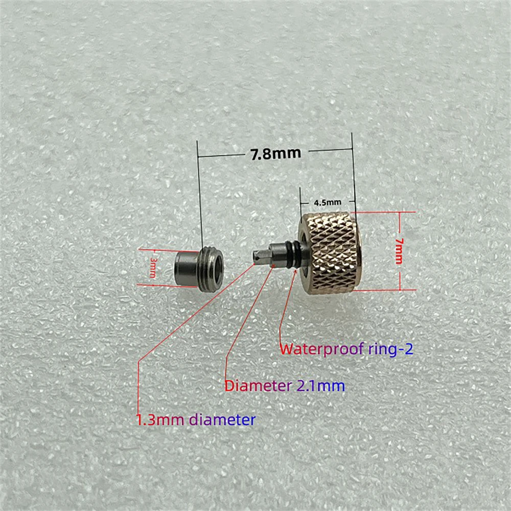 Edelstahl Uhr Krone Uhr Griff für NH35 NH36 4R35 4R36 7S26 Bewegung Uhr Modifikation Teil Zubehör Anti-Rost