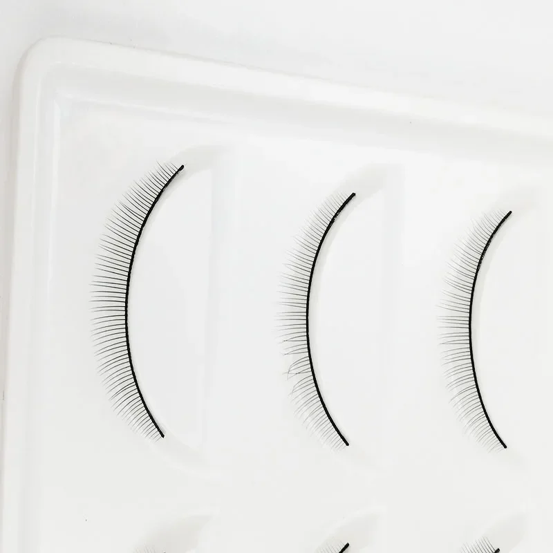 5 ペア 3D ミンクまつげメイクナチュラルショートフルストリップまつげブラックテリアショートミンクまつげスタイルつけまつげ