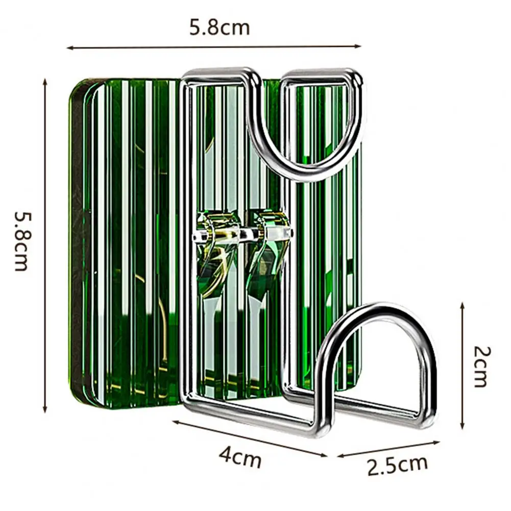 Wall-mounted Storage Hook No-drill Storage Hook Multi-purpose Wall Hanging Organizer for Bathroom Kitchen Strong Load-bearing