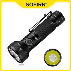 Sofirn IF22A 21700 USB C torcia a LED potente ricaricabile SFT40 2100lm 680M torcia di ricarica inversa