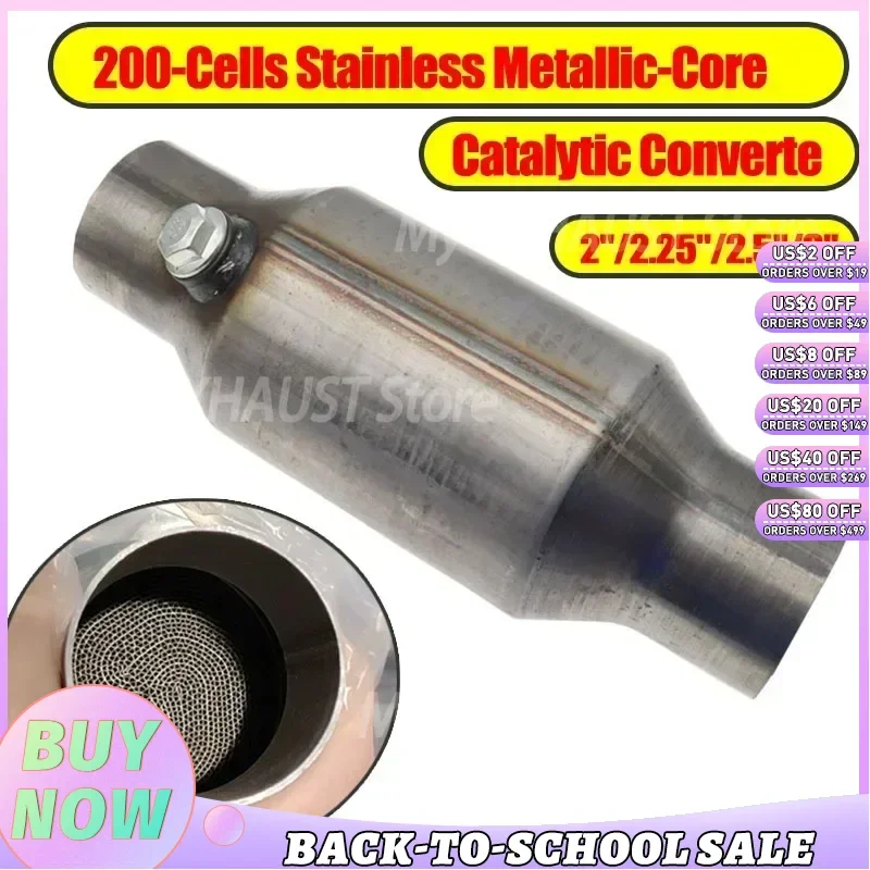 200CPSI Catalytic Converter Metal Core Honeycomb Exhaust Filter 2