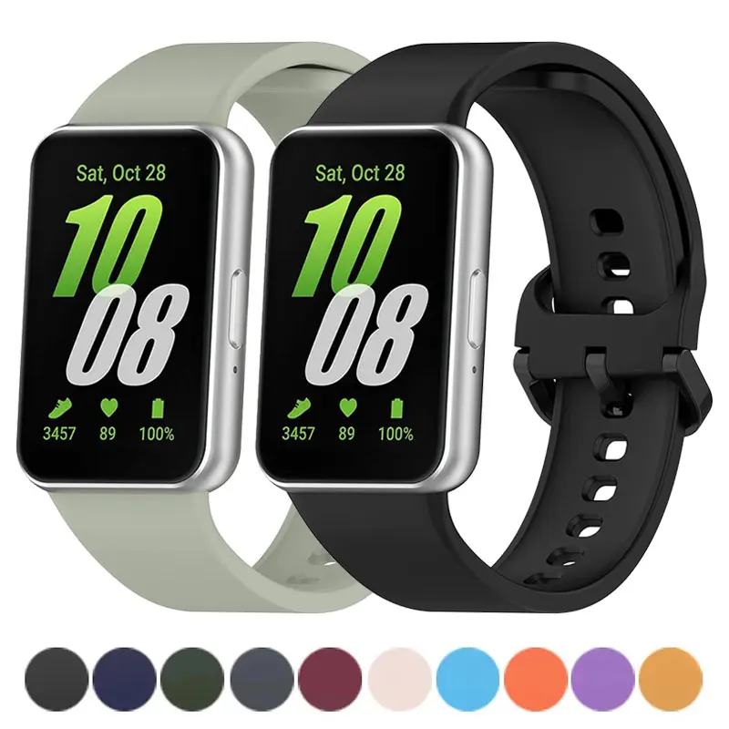 

Sport Silicone Strap for Samsung Galaxy Fit3 Band Smart Watch Accessories Rubber Bracelet Official-website Replacement Watchband